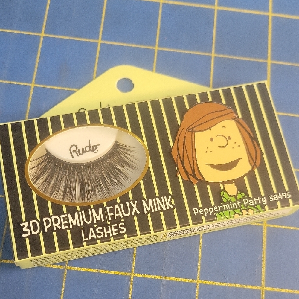 RUDE Peanuts 3D Faux Mink Lashes Black Peppermint Patty